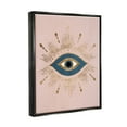 thumbnail image 3 of Stupell Industries Evil Eye Glam Boho Pattern Bold Blue Pink Jet Black Framed Floating Canvas Wall Art, 16x20, by Grace Popp, 3 of 9