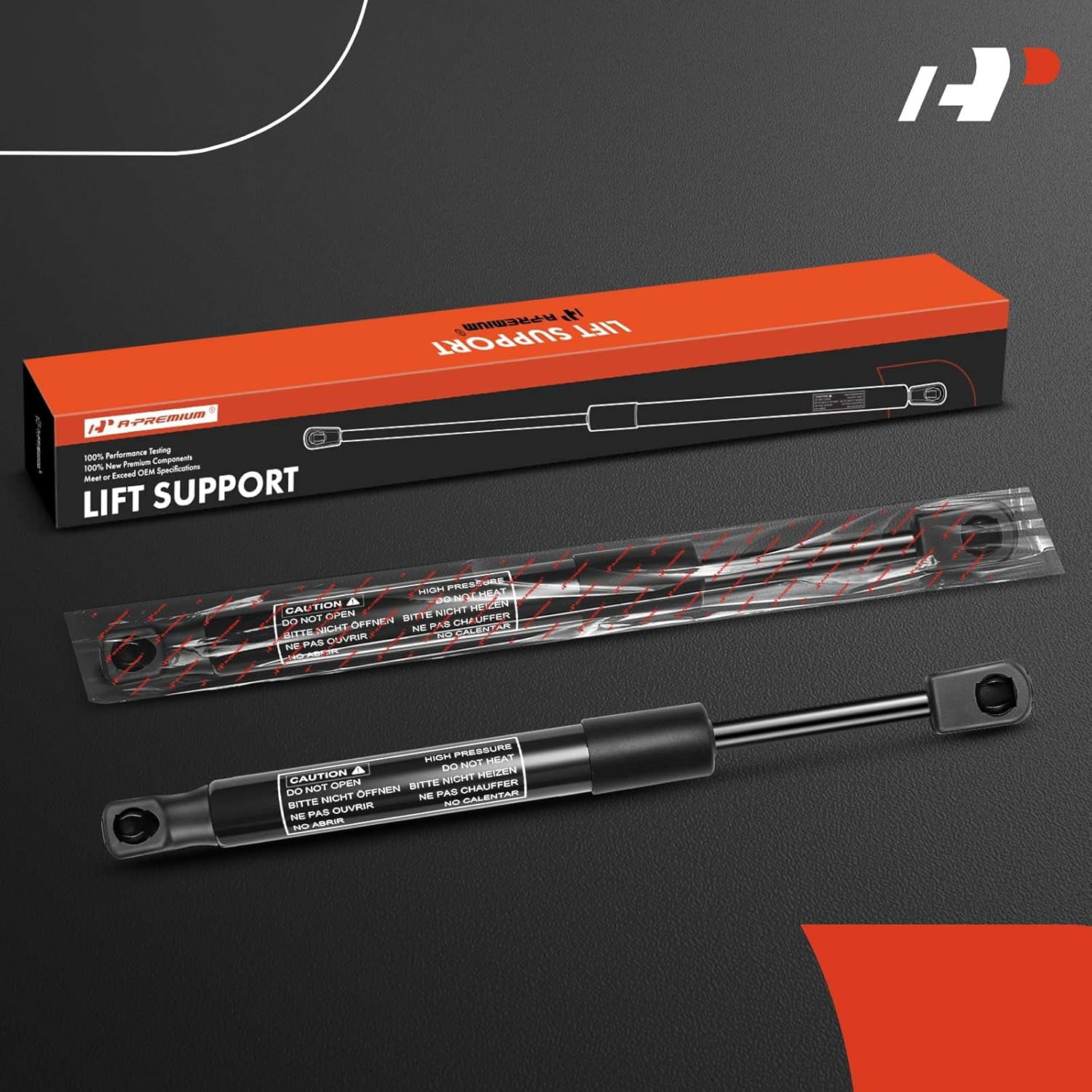 A-Premium Font Hood Lift Supports Shock Struts Compatible with Volvo XC60 2010-2017 2-PC Set