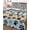 Blue, variant on Pink Blue Paw Print Twin Size Down Alternative Comforter, Lightweight Comforter Quilt Bedding Set with Pillow Shams Vintage Farmhouse Wooden Grain All Seasons Bed Comforter Duvet Insert 68"x86"