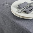 thumbnail image 3 of Mebakuk Rectangle Table Cloth Linen Farmhouse Tablecloth Waterproof Anti-Shrink Soft and Wrinkle Resistant Decorative Fabric Table Cover for Kitchen (Oblong 60 x 84 Inch (6-8 Seats), Dark Grey), 3 of 6