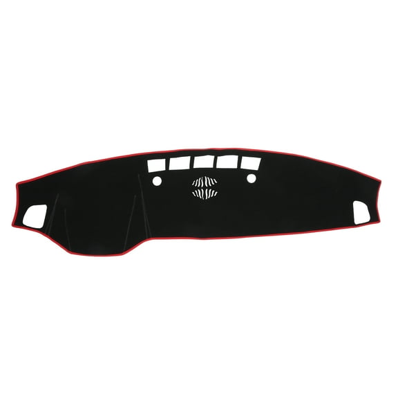 Unique Bargains Dash Cover Car Center Console Non-Slip Dash Board Mat for Kia Telluride 20-23 Polyester Black Red 1Pc