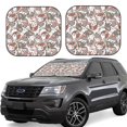 thumbnail image 1 of Fotbe Paisley Floral Juego de 2 Piezas de Parasoles para Parabrisas | Bloqueador Solar para Auto | Accesorios Plegables para Protección Solar Interior-Large, 1 of 6