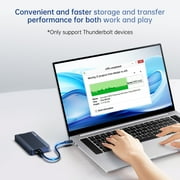 ACASIS 40Gbps M.2 NVMe SSD Enclosure for Thunderbolt 4/3/USB4, with Tool-Free Installation, Aluminum Heat Sink & Noiseless Design, Supports 2280-2230 SSDs for M1/M2 Pro/Max.