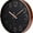 Rose-black, variant on 12 Inch Wall Clock Non-Ticking Silent Battery Operated Round Wall Clock Modern Elegant Simple Style Clock for Home Bedroom Living Room Kitchen Office