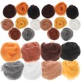 thumbnail image 1 of 24pcs Needle Felting Wool Needle Felting Wool Yarn Wool Felting Yarn Material, 1 of 8