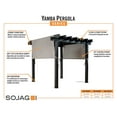 thumbnail image 2 of Sojag Yamba 10 x 10 x 8 ft Black Pergola, 2 of 11