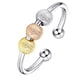 thumbnail image 5 of Spinner Fidget Beads Rings mujeres niñas anillos de ansiedad aliviar el estrés anillos de acero inoxidable giratorio libremente anillo Hy, 5 of 5