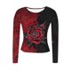 thumbnail image 5 of Xuyuer Long Sleeve Thermal Shirt for Women Light Tops Spring Summer 2025 Crew Neck Casual Non Positioning Printing Slim Tight Fitting Basic T-Shirts, 5 of 6