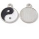 thumbnail image 1 of 10Pcs Flat Round with Yin Yang Pattern Charms Jewelry Findings Alloy Enamel Pendants Ornament for Women Jewelry DIY Necklace Bracelet Earring Making Platinum 17.5x14.5x1mm Hole: 1.8mm, 1 of 3