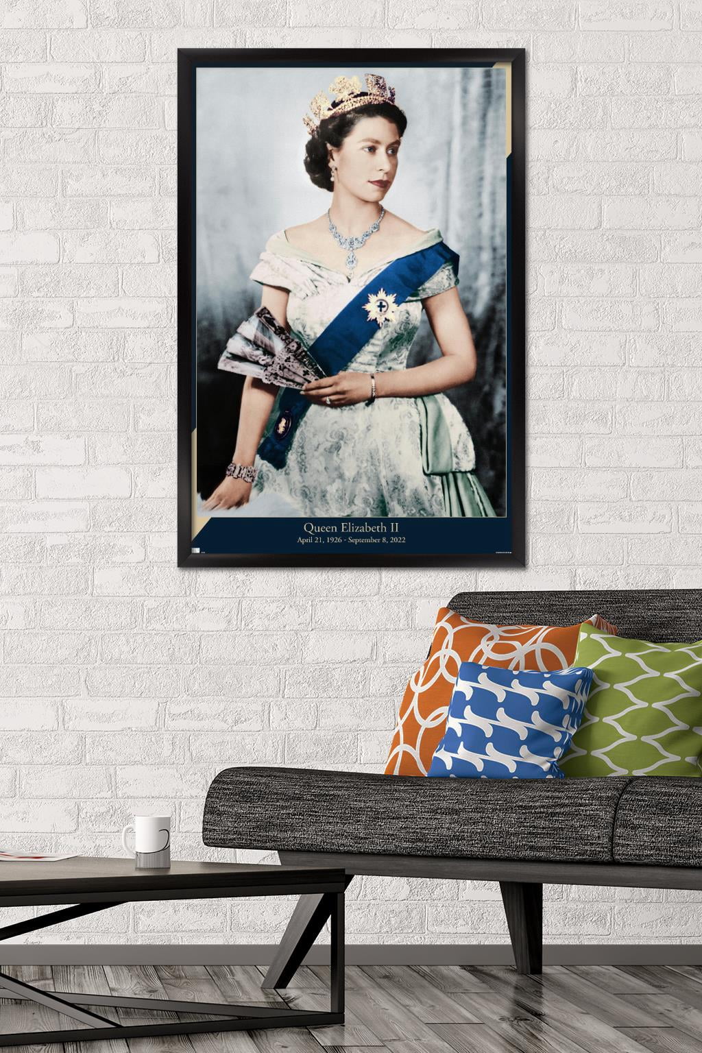 Queen Elizabeth II - Queen Wall Poster, 22.375" x 34" Framed