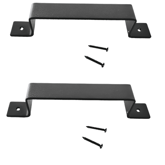 2Set Durable Carbon Steel Barn Door Handles in Stylish Design for Home Decor