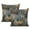 Géométrie Moderne Abstrait-75, variante sur Housses de Coussins Décoratives Audacieuses et Magnifiques - Design Sarcelle et Brun Qui Ajoute de l'Élégance à Toute Pièce