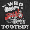 thumbnail image 2 of Mens Funny T Shirts Who Tooted Sarcastic Train Fart Joke Tee For Men Graphic Tees, 2 of 9