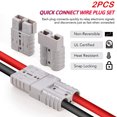 thumbnail image 5 of 2Pcs Battery Quick Connect Disconnect Wire Harness Plug Winch Kit 175A 1/0 Gauge US, 5 of 12