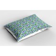thumbnail image 2 of Ambesonne Underwater Pillow Sham 2 Pack, Modern Sea Life Animals, 30"x20", Purple Turquoise and Green, 2 of 3