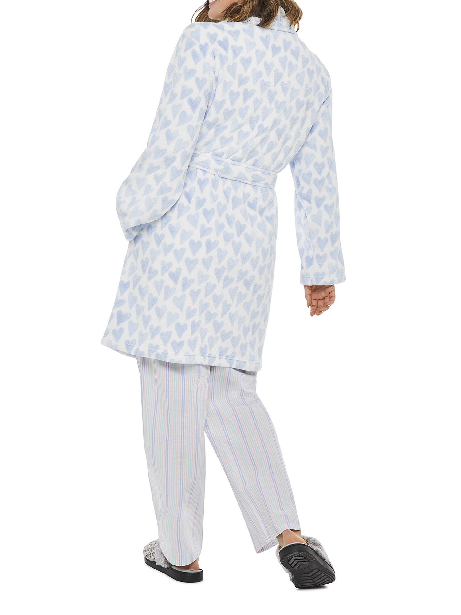 GEORGE Hearts Afternoon Polyester Robe (Women's or Women's Plus) 1 Pack - image 5 of 7