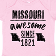 thumbnail image 4 of Inktastic Missouri Awesome Since 1821 Boys or Girls Baby Bodysuit, 4 of 5