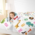 thumbnail image 2 of Feelyou Zoo Animal Queen Comforter Set, Lion Giraffe Bedding Comforter Set, 3pcs, 2 of 6