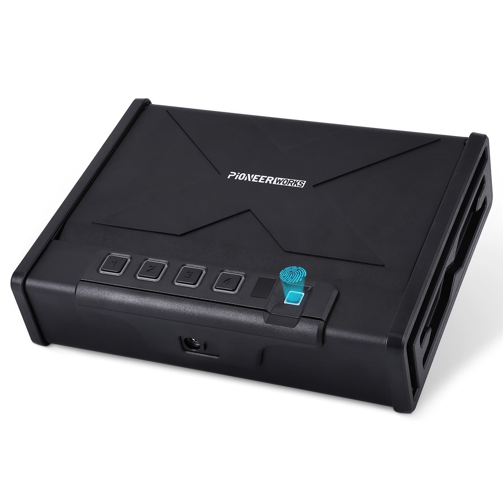 Simzone Biometric Gun Safes, Quick Access Gun Lock Box with Fingerprint