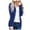 Blue, variant on Fiaer Women Long Sweaters Button down Oversized Long Sleeve V Neck Solid Loose Fit Fashion Cozy Lightweight Knit Tops Pink S