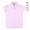 Pink, variant on Bienzoe Girls School Uniform Cotton Short Sleeve Blouse Bowtie Pack White XL