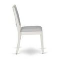 thumbnail image 5 of Luxe by East West Furniture Dining Room Chair with Light Gray Faux Leather and upholstered back, 5 of 7