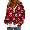 thumbnail image 2 of Chaqueta informal de manga larga sin capucha para mujer, cárdigan estampado a la moda, chaqueta informal de moda, camiseta de manga larga con cuello en V, chaqueta informal de manga larga con capucha,, 2 of 5