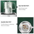 thumbnail image 5 of ONAPARTER Glass Oiler Glass Containers for Liquids Oil Can Container Gravy Separator Fat Separator Cup Glass Storage Can （As Shown）, 5 of 6