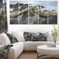 thumbnail image 1 of Rocky North Ireland Seashore - Modern Seascape Canvas Artwork, 1 of 3