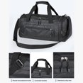 thumbnail image 3 of Ejercicios para Exteriores para Hombres para Viajes Negocios Compartimento Independiente para Zapatos Con Separación Ropa Seca Y Húmeda (negro), 3 of 9