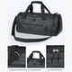 thumbnail image 3 of Bolsa De Ejercicios Bolso de fitness para hombre con asa de transporte con compartimento para zapatos y bolso de viaje con bolsillo húmedo, 3 of 9