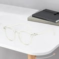 thumbnail image 2 of Eye Glasses Flat Lens Spectacle Frame Blue glasses Transparent Light Blocking for Women Clear, 2 of 8