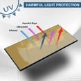 thumbnail image 6 of TRQWH 5pcs Welding Hardened Glass Gold Lens Shade 10 Darkening Filter Plates 2" x 4.25" HD Glass Welding Helmet Lens, 6 of 7
