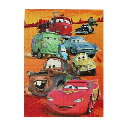 500 Pieces Puzzles Lightning McQueen Wooden Puzzle Large Puzzle Game Artwork Family Decorations Unique Puzzle Gift