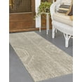 thumbnail image 3 of Rugs.com Outdoor Bohemian Collection Rug – 4 Ft Runner Gray Flatweave Rug Perfect For Hallways, Entryways, 3 of 9