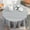 Black Small Grid, variant on 1PCS Polyester 60-Inch Grid pattern Round Tablecloth - for Wedding and Banquet, Hotel or Home Fine Dining use, Lilac
