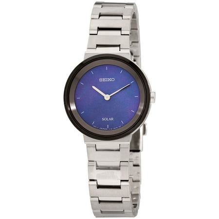 Seiko Women's LADIES' Quartz Stainless Steel Dress Watch, Color:Silver-Toned (Model: SUP385)