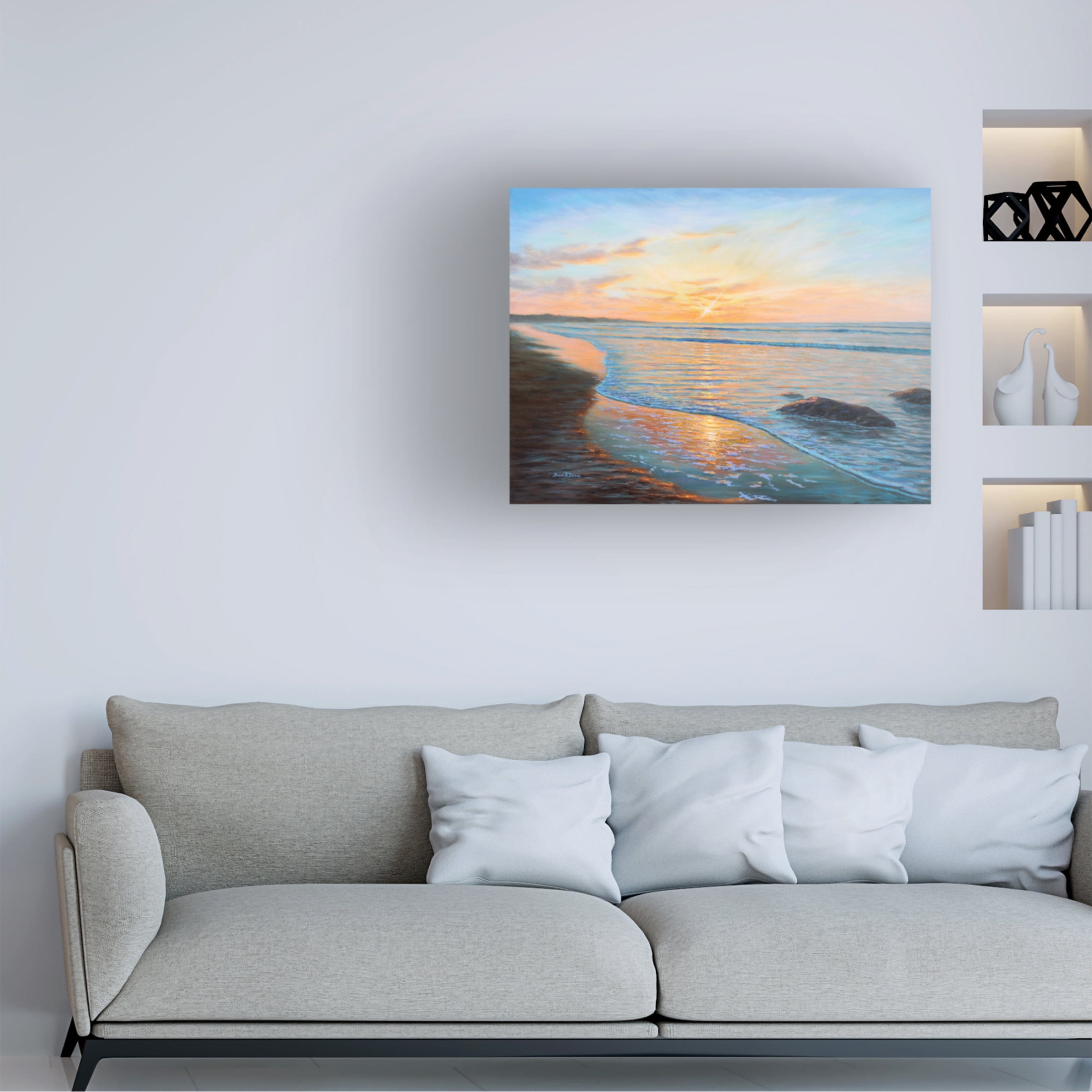 Canvas Wall Art - Bruce Dumas 'Scarborough Beauty' Wall Art for Living Room, Bedroom, or Office Décor by Trademark Fine Art - 24 x 18 Inches