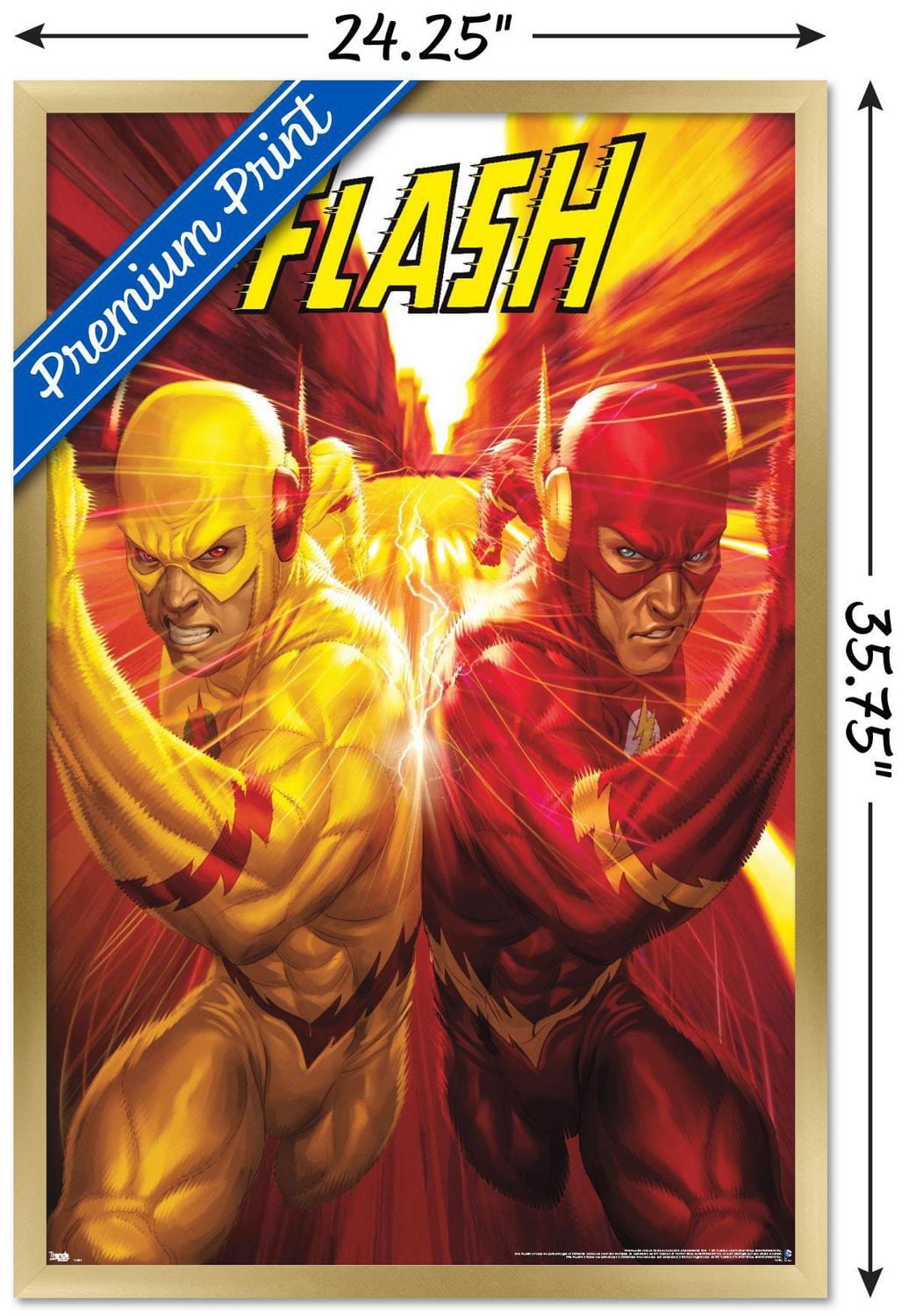 DC Comics - The Flash and The Reverse Flash - Race Wall Poster, 22.375" x 34"