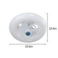 thumbnail image 3 of LSLJS Modern Ceiling Fan Light 10.6inch Low Profile Ceiling Fan LED Dimmable with Light Kit Lamp for Bedroom Bathroom Indoor Ceiling Fan, Ceiling Fan Light, 3 of 6