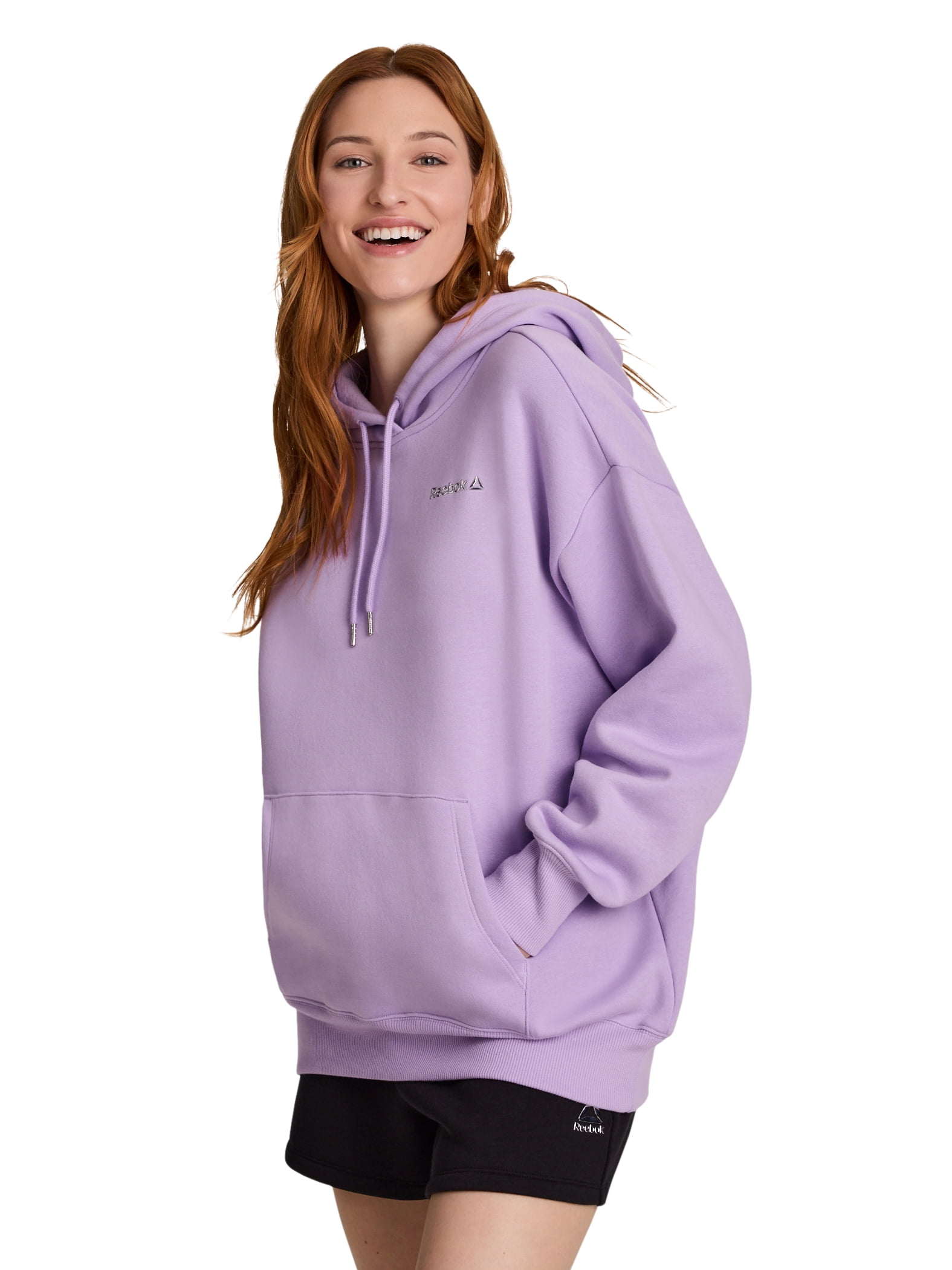 Reebok Women's and Women's Plus Game Day Fleece Oversize Hoodie, Sizes XS-4X