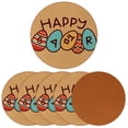 thumbnail image 2 of Easter Round Car Coasters (6PCS) Microfiber Leather, 11x11 cm/4.3x4.3 in, Drink Cup Holder Mats for Car, Absorbent Car Accessories, Set of 6 Car Coasters, 2 of 6