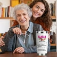 thumbnail image 5 of Best Nana Gifts From Grandson Funny Travel Tumbler Gifts for Nana From Granddaughter Christmas Birthday Presents From Grandchildren -20oz White Nana Water Cup With Straw and Lip, 5 of 6