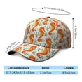 thumbnail image 5 of Seashells and Starfish Baseball Cap – Nautical Summer Marine Beach Hat with Tropical Ocean Creatures, Cute Coastal Life Cartoon Design, Lightweight Breathable Dad Hat for Men Women, 5 of 7