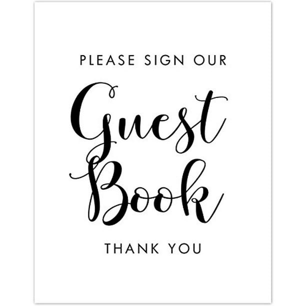 Please Sign Our Guest Book 11x14 Unframed Typography Art Print Great For Weddings/Events