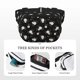 thumbnail image 5 of Fotbe Rose Flowers Cangurera Cuadrada con Estampado de Doble Capa, Bolsa de Cintura Ajustable Mini para Hombres y Mujeres, 5 of 9
