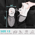 thumbnail image 3 of AWLYLNLL Over the Door Shoe Rack for Door with 24 Large Mesh Pockets Size 13 Fitted Hanging Shoe Organizer Sturdy Closet Door Shoe Storage Holder, Black, 3 of 7