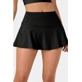 thumbnail image 1 of Jupe-Short Noire pour Femmes avec Poches et Large Ceinture, 1 of 6