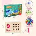 thumbnail image 5 of Gserin Tablero De Clavijas De Conteo De Madera para Niños Juguete De Matemáticas Montessori para Niños Pequeños Manipuladores De Matemáticas Materiales Educativos De Aprendizaje Temprano Preescolar pa, 5 of 5