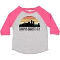 thumbnail image 3 of Inktastic Corpus Christi Texas Skyline Retro Boys or Girls Toddler T-Shirt, 3 of 5